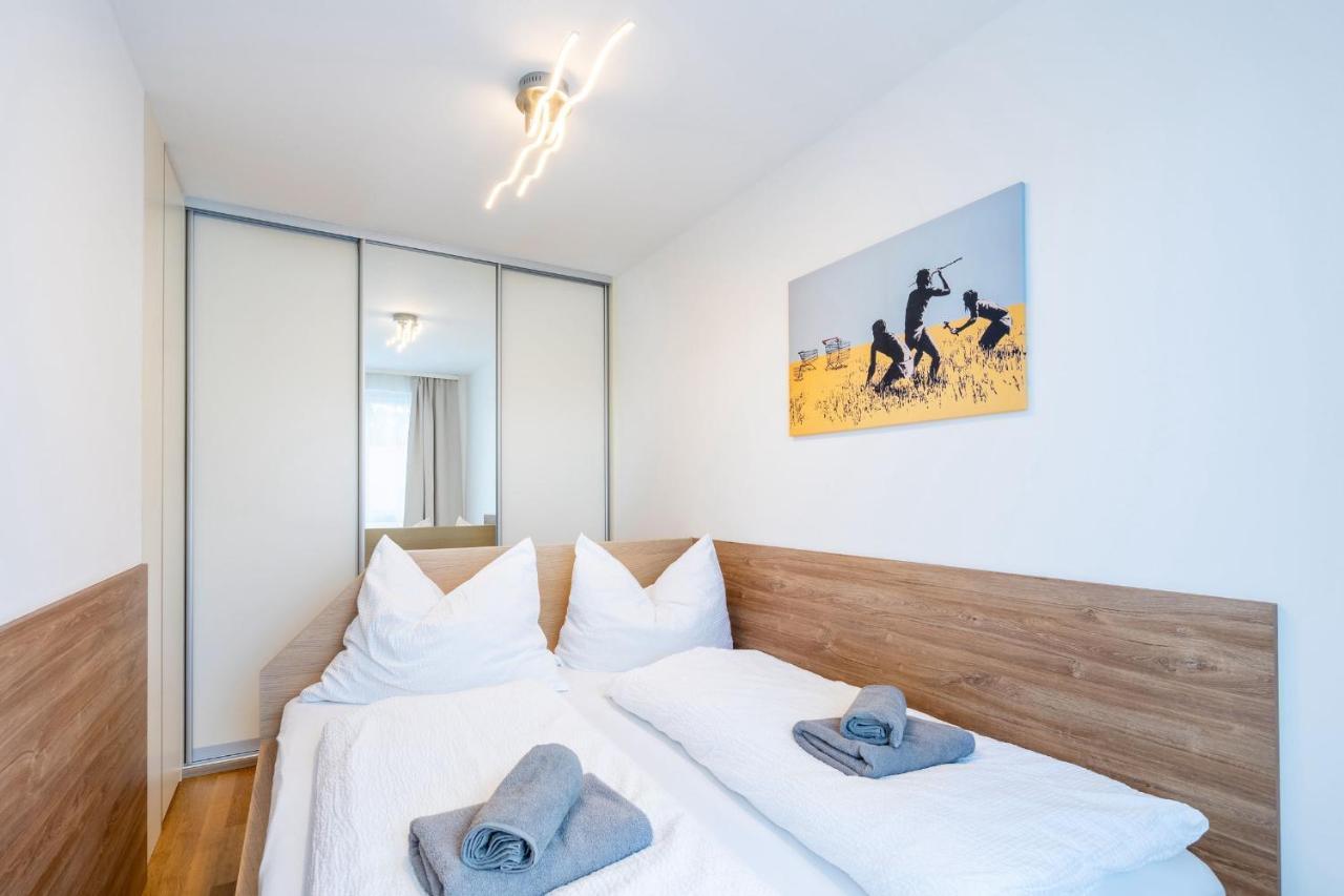 Donaufeld Living - Modernes Und Helles Apartment Wina Bagian luar foto