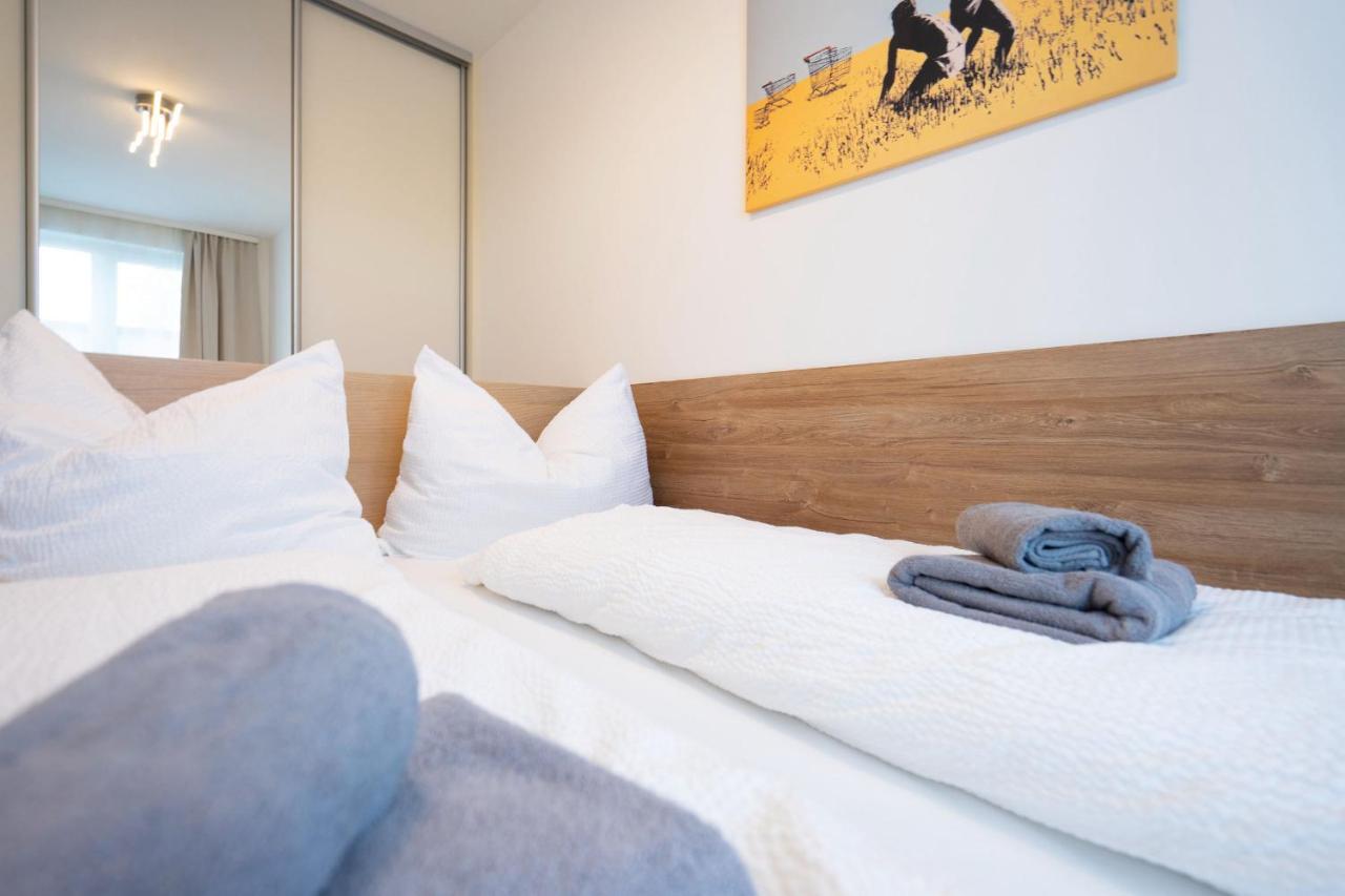 Donaufeld Living - Modernes Und Helles Apartment Wina Bagian luar foto